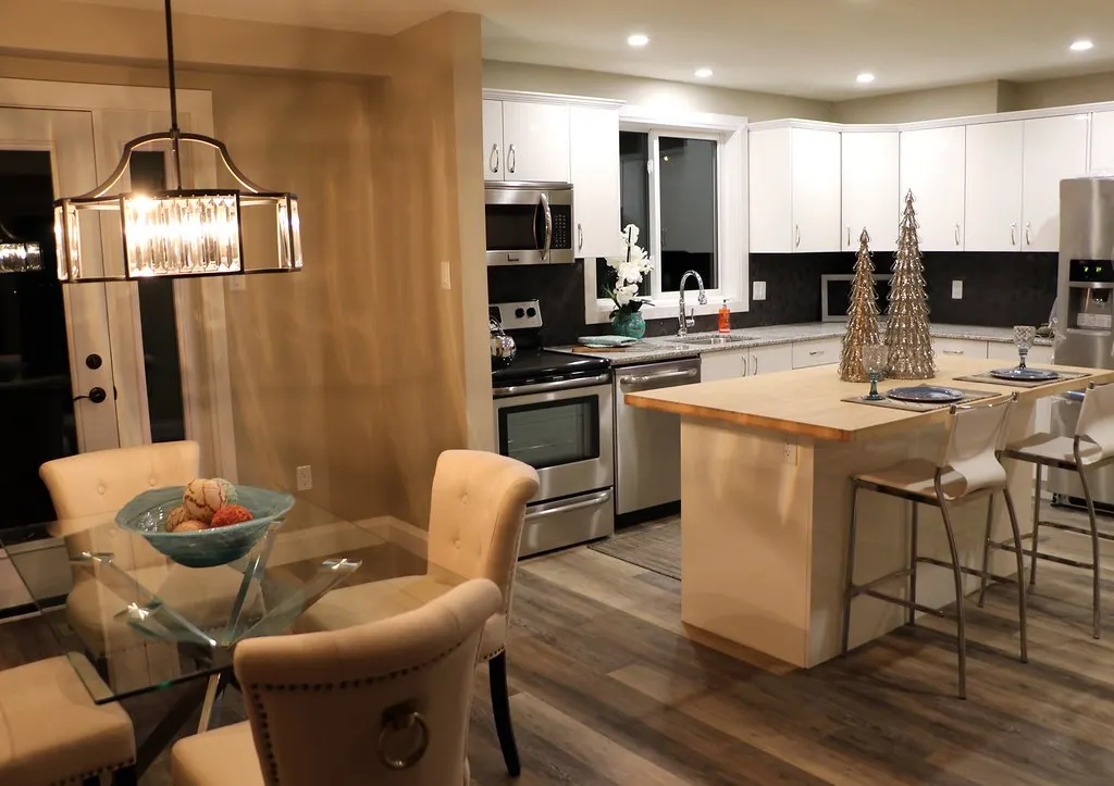 Cozy living room ready for game night